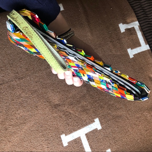 One of a kind Colourful clutch/ wristlet - Picture 3 of 5